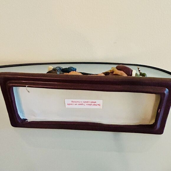 Williraye Studio Christmas Santa Candy Cane With Dog Cat Figurine Candle Box - Picture 12 of 16